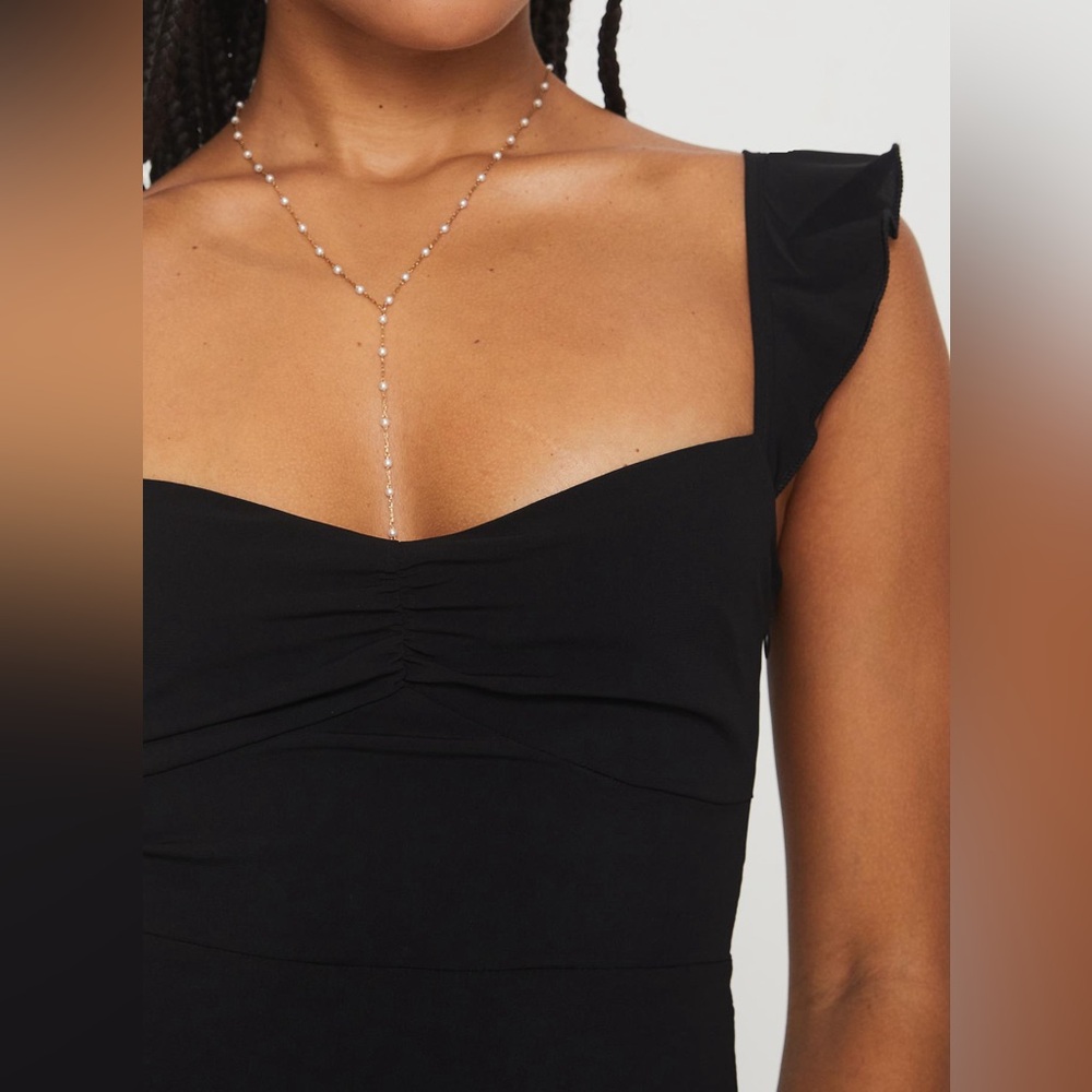 NEW Princess Polly “Landon” Black Mini Dress, Sundress - Picture 3 of 14